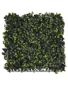 Artificial leaf fence, Giardino Verde, Eucaliptus, 50x50 cm, 650 gr/m², 324 leaves/m², green color