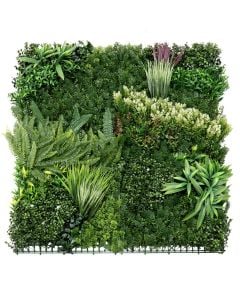 Artificial leaf fence, Giardino Verde, Viena, Gaea, 100x100 cm, 2950 gr/m², 1474 leaves/m², green color with shades