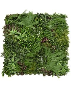 Artificial leaf fence, Giardino Verde, Roma, Wonderlandn, 100x100 cm, 3200 gr/m², 1301 leaves/m², green color with shades
