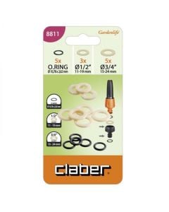 Gasket for coupling, Claber, 5xØ10.78 mm, 3x1/2ª, 5x3/4ª