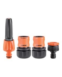 Set of blasting guns and accessories, Claber, 3/4ª, click coupling