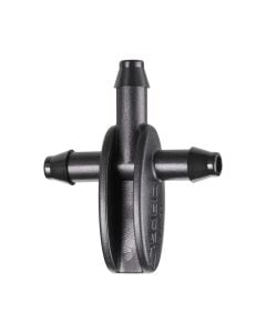 Three-way coupling for spray pipes, Claber, 1/4ª (4 - 6 mm)