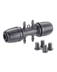 Line distributor for spray pipe, Claber, 1/2ª, outlet 1/4ª