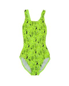 Swimwear for women, 4U Sports, size 34, fluo flash with motifs