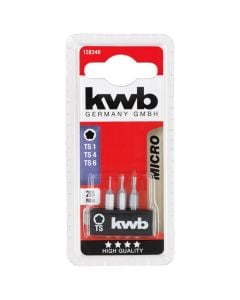 Screwdriver bit, KWB, TS1, TS4, TS6