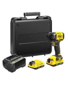 Impact drill, Stanley, 2x18 V, 2.0 Ah, 170 Nm, 2800 rpm, without carbs
