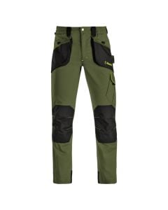 Work pants, Kapriol, Slick, size M, 260 g/m2, green color