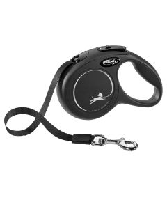 Rope for dogs, Flexi, Classic, XS, 3m, 12 kg, black color