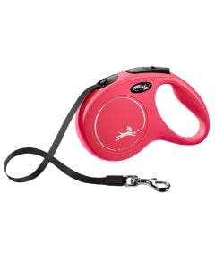 Rope for dogs, Flexi, Classic, M, 5m, 25 kg, red color