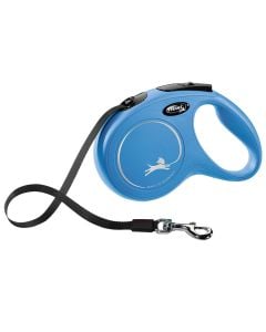 Rope for dogs, Flexi, Classic, M, 5m, 25 kg, blue color