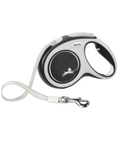 Rope for dogs, Flexi, Comfort, M, 5m, 25 kg, black color