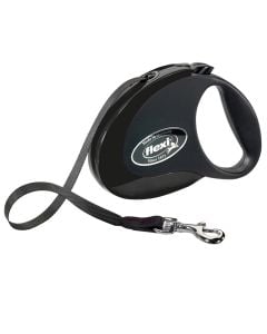 Rope for dogs, Flex, Style, M, 5m, 25 kg, black color
