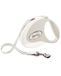 Rope for dogs, Flex, Style, M, 5m, 25 kg, white color