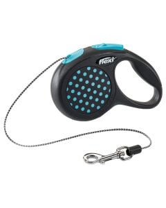 Dog lead, Flexi, Black Design, XS, 3 m, 12 kg, blue color