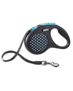 Dog lead, Flexi, Black Design, S, 5 m, 15 kg, blue color