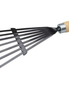 Gardening tool, Big, 13 x 40 cm, 3 teeth, metal head, wooden handle