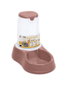 Pet food reserve, Stefanplast, 28.5x18.5x22h cm, 1.5 l, terracotta color