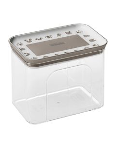 Snack box for animals, Stefanplast, 1.2 l, 10x15,5x12h cm, white color with terracotta