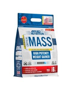 Weight gain supplement, Applied Nutrition, 6 kg, 23% protein, 382 kcal/100 g, strawberry