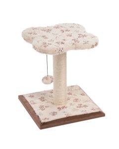 Cat scratching post and seat, Imac, Molly, 33x33xH49 cm, tree shape, beige