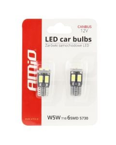 Llampa Led Canbus Amio Am-01622 5730-6Smd W5W 12V White
