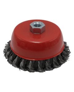 Metal brush for fresibel, 125 mm, with thick threads