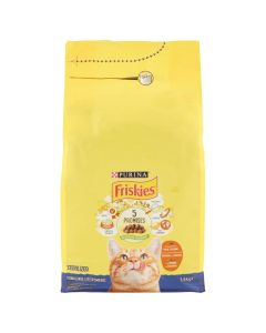 Sterilised cat food, Friskies, Chicken and vegetables, 1.5 kg