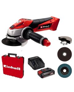 Angle grinder + battery, Einhell, TC-AG 18/115 Li, 18 V, 8500 rpm, 115 mm