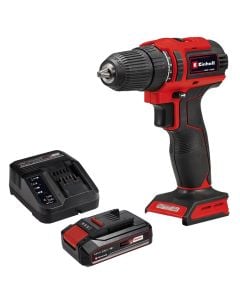 Screwdriver set + battery, Einhell, TE-CD 18/40 Li BL - Solo, without carbon, 18 V, 10 mm, 40 Nm, 21 power regulators, battery 18 V, 2.5 Ah