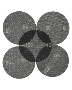 Sanding paper for sanding machines (k:607866), Ø 180 mm, 5 pieces