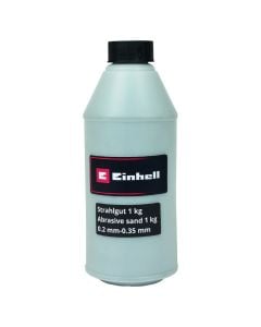 Abrasive sand for sand guns, Einhell, 1 kg, particles 0.2-0.35 mm, >60 %, titanium dioxide 10 - 30 %, calcium oxide 5 - 15 %