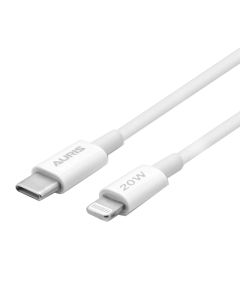 Charging cable, Auris, CB30, Type-C-Lightning, 20 W, 200 cm, white
