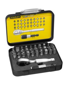 Cricket set, Stanley, 1/4", 32 tips, Cr-V