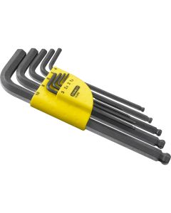 Hexagon wrench set, Stanley, 9 pcs, round head
