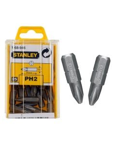 Screwdriver bit, Stanley, PH2, 25 pieces