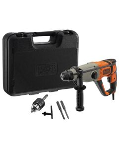 SDS plus drill, Black & Decker, 800 W, 2.2 J, 5500 strokes/min
