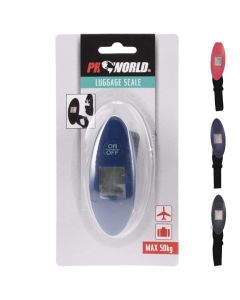 Digital scale for suitcases, ProWorld, 50kg, mixed colors