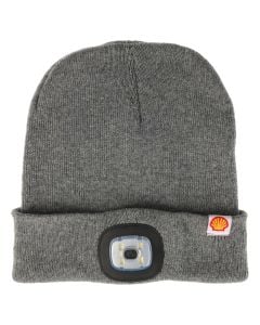 Hood, Shell, with LED light, polyester, gray color