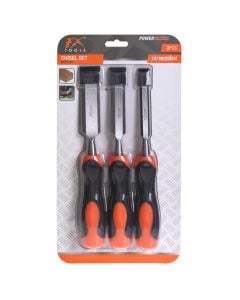 Carving chisel set, FX Tools, 12mm, 19mm, 25mm, 3pc