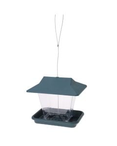 Bird feeder in the shape of a house, 14x18x20cm, polypropylene