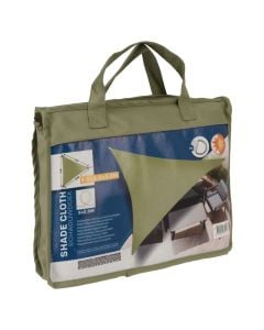 Shade sail, Ambiance, 3.6x3.6x3.6 m, 170 g/m², polyester, green