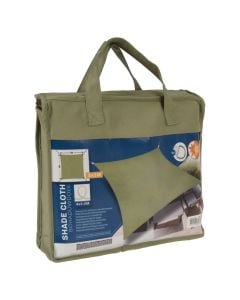Shade sail, Ambiance, 3x3 m, 160 g/m², polyester, green