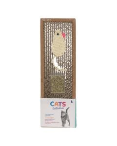 Cat scratcher, Cats Collection, 12x38 cm, square shape, brown