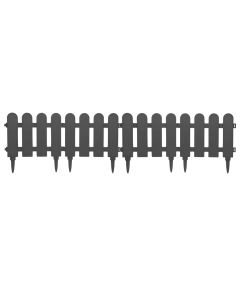 Plastic garden fence, H25x150cm, gray color