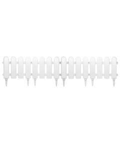 Plastic garden fence, H25x150cm, white color