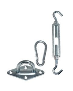 Awning tie rod, Fixation Kit, galvanized hook, 6 pieces