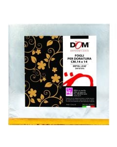 Metal sheet, Dom, 14x14cm, 25pc, silver color