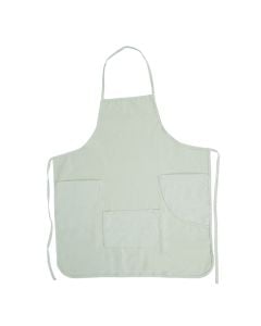 Artist apron, Dom, 79x70cm, white