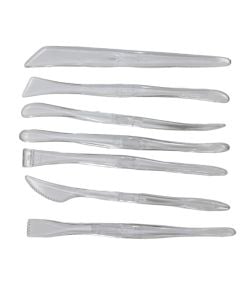 Set with accessories for sculptures, Dom, plastic, 16.5cm, 7pc
