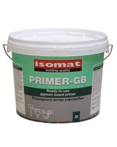 Primer, Isomat, Primer-GB, 3lt, white, 2-6 m²/lit, ready for use, 1 hour drying